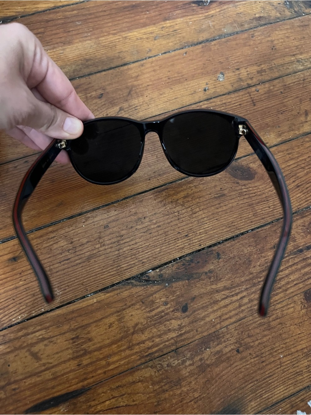 Gucci Black Women's Oversized Aviator Sunglasses - Picture 7 of 10